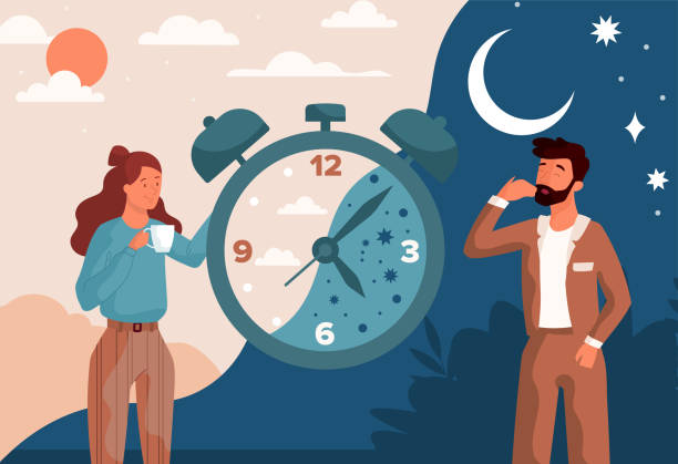 Abstract illustration representing a calm daily rhythm and consistent routine